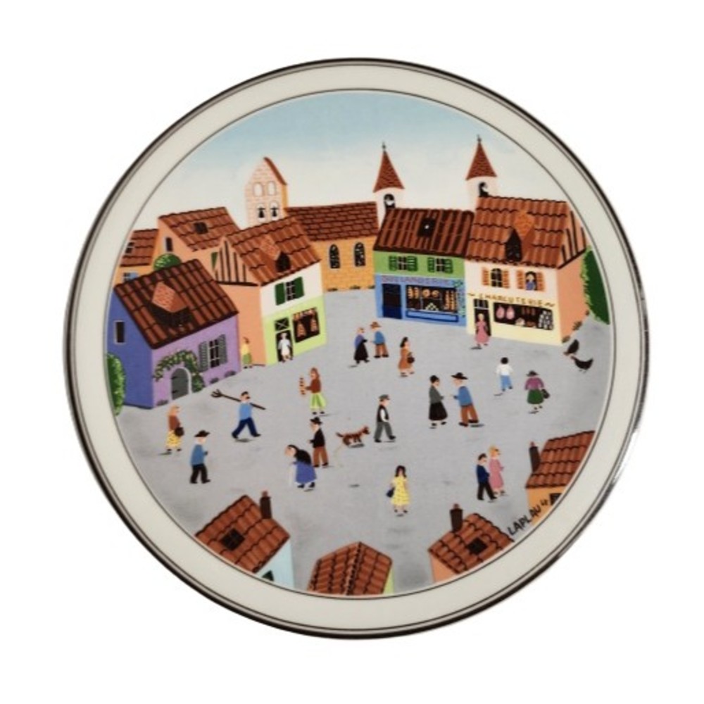 Vtg? Villeroy & Boch Luxembourg Tea Tile Design Naif Old Village Square Laplau 4